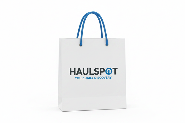 HaulSpot Shopping Bag Logo - Banner Style